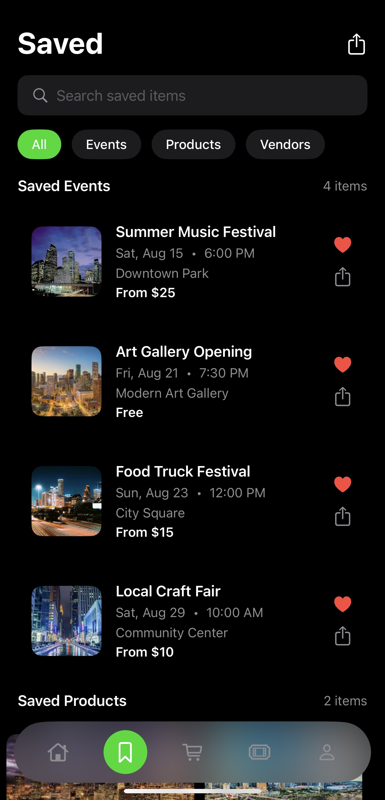 Never miss your favorite vendors